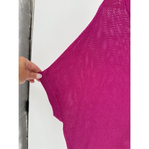 Torrid Knit Top Size 2 pink Short Sleeve Oversized Pullover Sweater - Picture 6 of 8